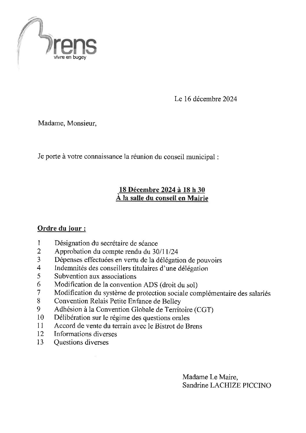 Conseil Municipal
