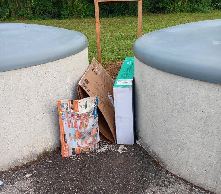📸 Incivilité constatée près du point de tri
