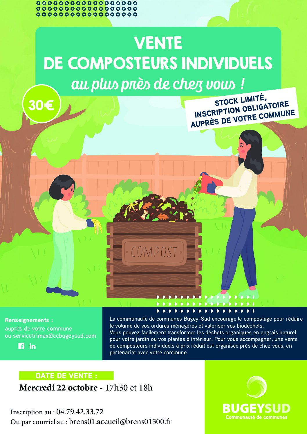 Vente Groupée de Composteurs individuels