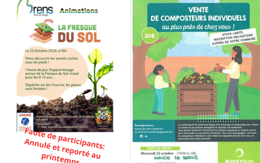 Retrait des composteurs individuels